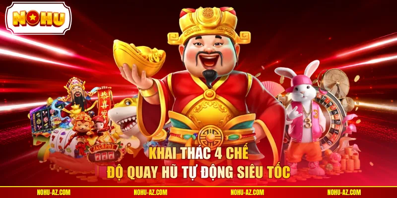 Khai thác 4 chế độ quay hũ tự động siêu tốc 
